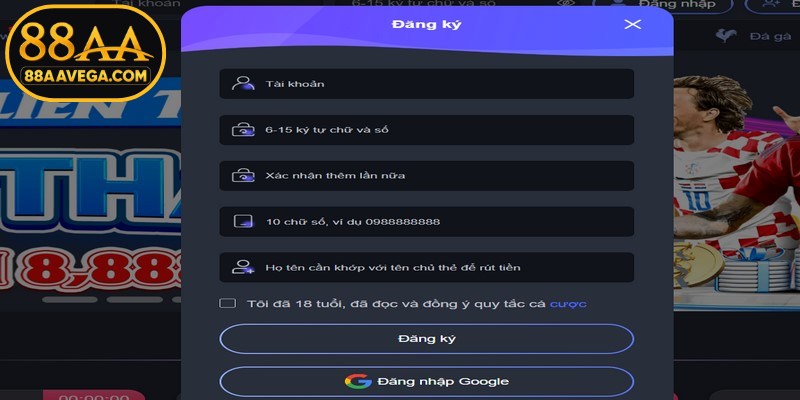 Điền đầy đủ và chính xác các mục trong biểu mẫu diễn ra thuận lợi